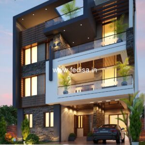 House front design  new house design duplex house design Model No - 0621