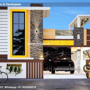House front design  new house design duplex house design Model No - 0627
