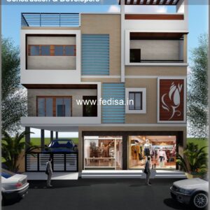 House front design  new house design duplex house design Model No - 0636