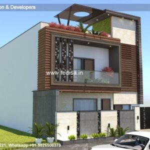 House front design  new house design duplex house design Model No - 0655