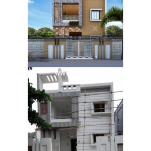 House front design new house design duplex house design Model No - 0658