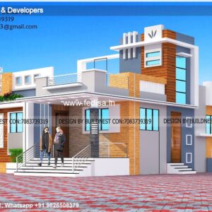 House front design new house design duplex house design Model No - 0660