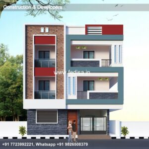 House front design  new house design duplex house design Model No - 0664