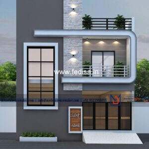 House front design  new house design duplex house design Model No - 0665