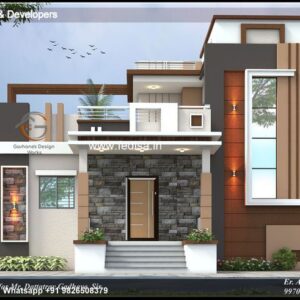 House front design  new house design duplex house design Model No - 0669