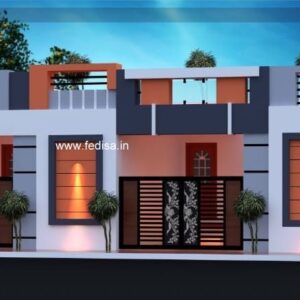 House front design  new house design duplex house design Model No - 0672