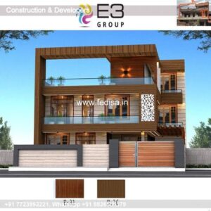 House front design  new house design duplex house design Model No - 0671