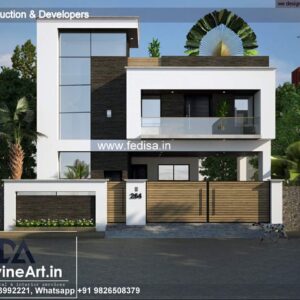 House front design  new house design duplex house design Model No - 0674
