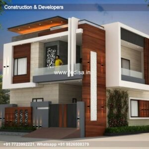 House front design  new house design duplex house design Model No - 0675