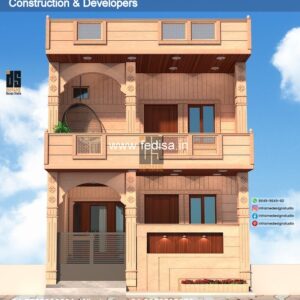 House front design  new house design duplex house design Model No - 0678