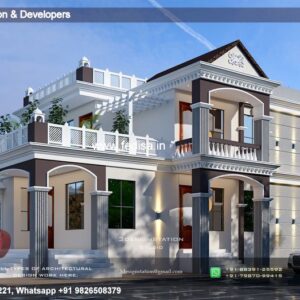 House front design new house design duplex house design Model No - 0684