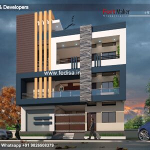 House front design new house design duplex house design Model No - 0686