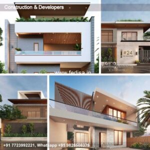 House front design  new house design duplex house design Model No - 0714