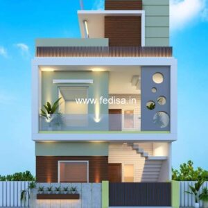 House front design  new house design duplex house design Model No - 0717