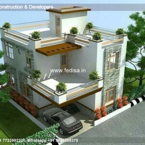 House front design  new house design duplex house design Model No - 0728