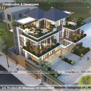Luxury house house design modern house design -Model No - 0732