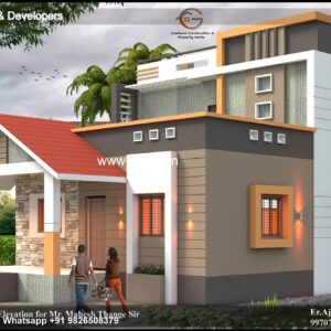 House front design  new house design duplex house design Model No - 0733