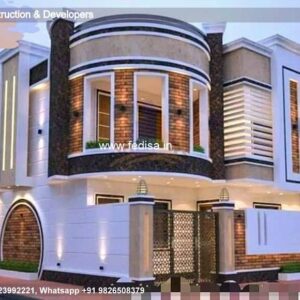 House front design  new house design duplex house design Model No - 0736