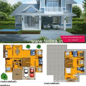 House front design  new house design duplex house design Model No - 0737