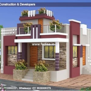 House front design  new house design duplex house design Model No - 0739