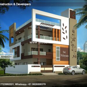 House front design  new house design duplex house design Model No - 0743