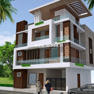 House front design  new house design duplex house design Model No - 0754