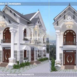 House front design  new house design duplex house design Model No - 0756