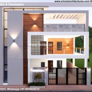 House front design  new house design duplex house design Model No - 0766
