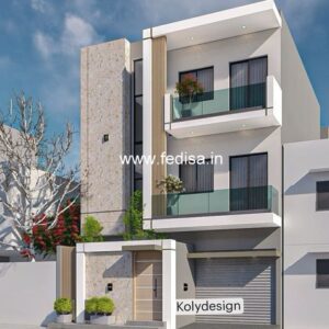 House front design  new house design duplex house design Model No - 0775