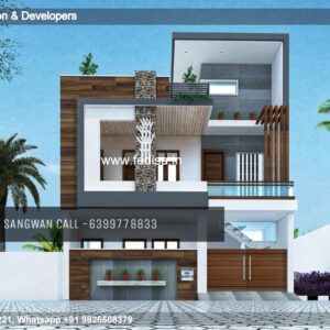 House front design  new house design duplex house design Model No - 0777