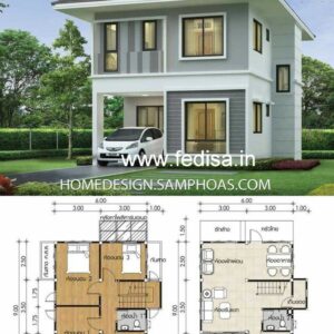 House front design  new house design duplex house design Model No - 0780