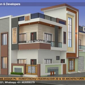 House front design  new house design duplex house design Model No - 0782