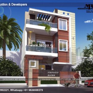 House front design  new house design duplex house design Model No - 0782