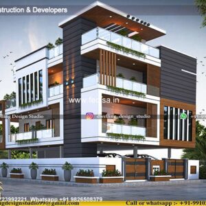 House front design  new house design duplex house design Model No - 0786