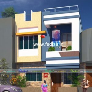 House front design  new house design duplex house design Model No - 0787