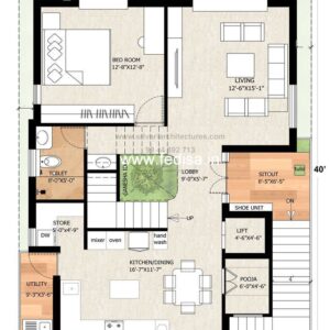 House front design  new house design duplex house design Model No - 0802