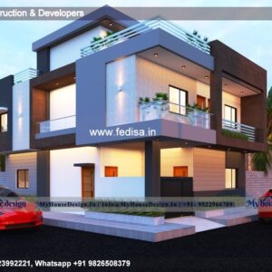 House front design  new house design duplex house design Model No - 0806