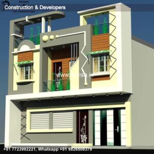 House front design  new house design duplex house design Model No - 0808
