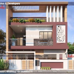 House front design  new house design duplex house design Model No - 0807