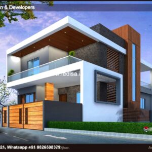 House front design  new house design duplex house design Model No - 0809