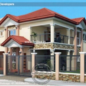 House front design  new house design duplex house design Model No - 0811