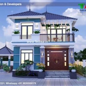 House front design new house design duplex house design Model No - 0819