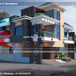 House front design  new house design duplex house design Model No - 0822
