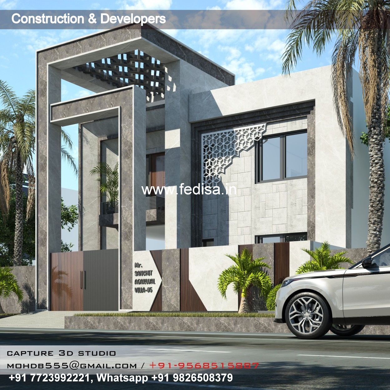 Luxury house house design modern house design -Model No - 0825
