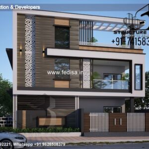 House front design  new house design duplex house design Model No - 0828