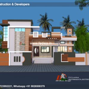 House front design  new house design duplex house design Model No - 0827