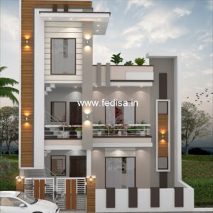 House front design  new house design duplex house design Model No - 0828