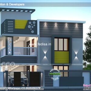House front design  new house design duplex house design Model No - 0830