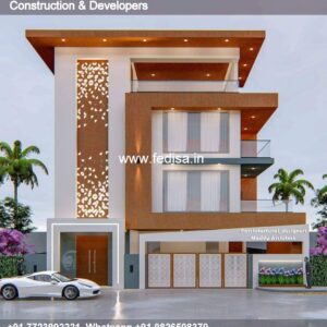 House front design  new house design duplex house design Model No - 0833