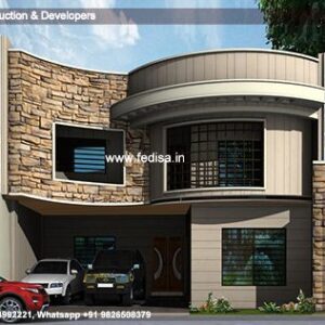 House front design  new house design duplex house design Model No - 0835